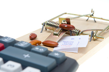 Image showing Adding Machine Mouse Trap Bean Counter Accounting