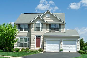 Image showing Front Vinyl Siding Single Family House Home MD