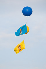 Image showing Royal banners in Thailand