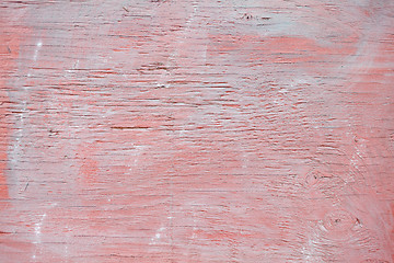 Image showing XXXL Full Frame Close Up Grungy Weathered Red Board
