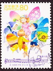 Image showing Stamp Fairy Children Singing 