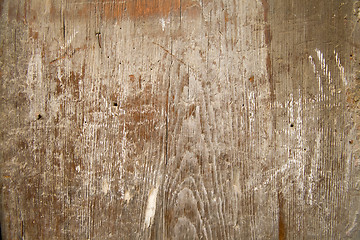 Image showing Wooden Board Weathered Wood Grain Paint Background