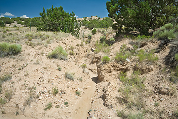 Image showing Desert Wash Arroyo Showing Erosion New Mexico