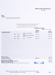 Image showing Medical Bill Drugs Pharmaceutical Stamped Past Due