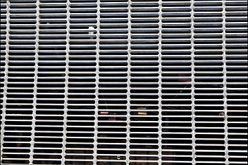 Image showing XXXL Full Frame Dirty Silver Metal Grate