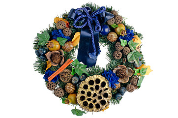 Image showing Christmas door garland