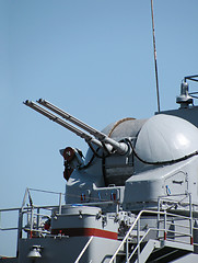 Image showing warship weapon