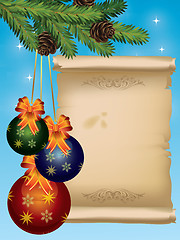 Image showing  Christmas card illustration