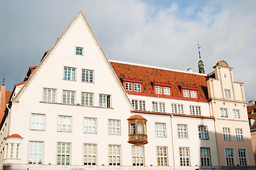 Image showing Facade of the ancient house in Tallinn