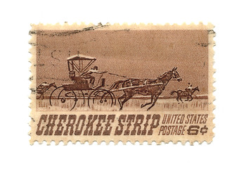 Image showing Old postage stamp from USA 6 cent 