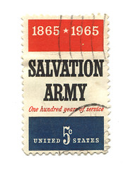 Image showing Old postage stamp from USA five cents 