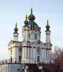 Image showing St Andrew's Cathedral in Kiev