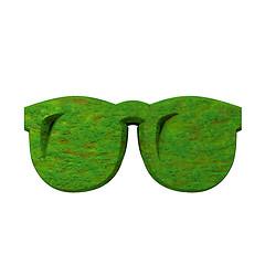 Image showing 3d glasses in grass 