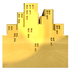 Image showing City icon in gold
