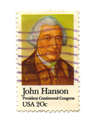 Image showing old postage stamp from USA 20 cent 