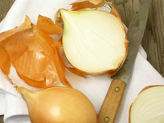 Image showing Onions still life