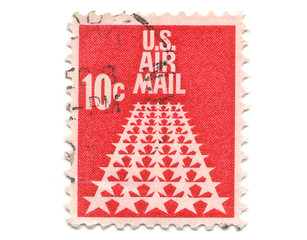 Image showing old postage stamp from USA 10 cent 