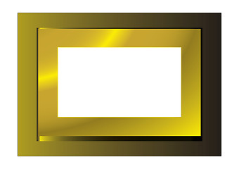 Image showing Gold photo frame