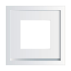 Image showing White photo frame