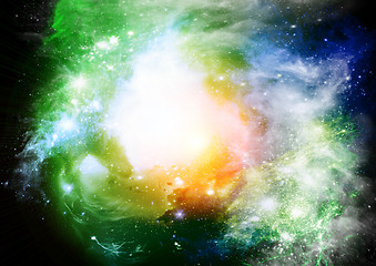 Image showing galaxy in a free space