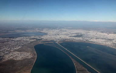 Image showing Tunis aerial view