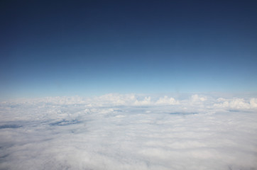 Image showing Photo of clouds from plane