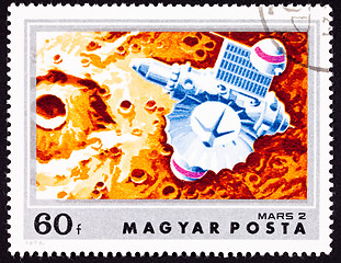 Image showing Stamp Soviet Space Craft Mars 2 Martian Crater