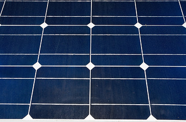 Image showing Full Frame Closeup of Photovoltaic PV Solar Panels        