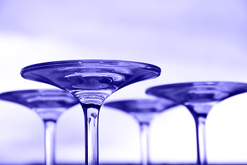 Image showing Martini glasses