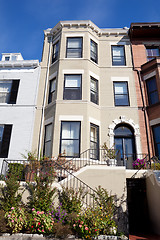 Image showing Italianate Row House Home Garden Washington DC