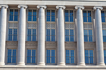 Image showing Columns and Windows, Federal Building Washington DC