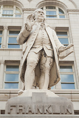 Image showing Statue Ben Franklin Old Post Office Building Washington DC