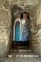 Image showing Narrow and old street in Sibenik, Croatia