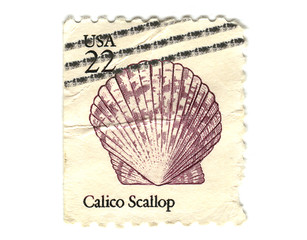 Image showing US postage stamp on white background 22c 