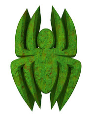 Image showing green spider - 3d 