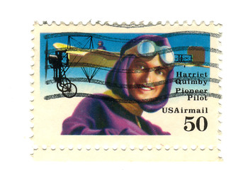 Image showing Old postage stamp from USA 50 cent 