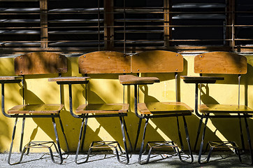 Image showing School Chairs