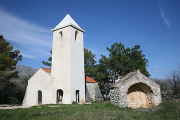 Image showing Beautiful small rural church in Croatia