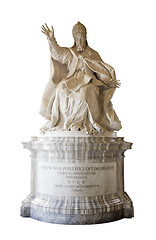 Image showing pope statue