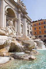 Image showing trevi fountain tourism