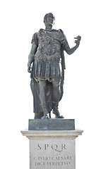 Image showing iulius caesar emperor statue