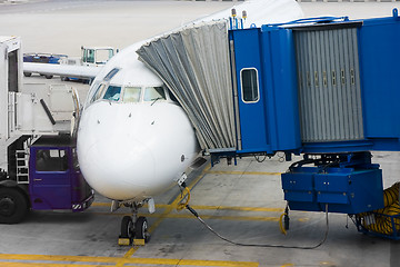 Image showing flight boarding