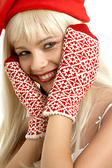 Image showing christmas girl