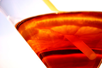 Image showing Martini glass close-up