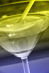 Image showing Martini glass close-up