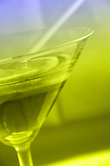 Image showing Martini glass close-up