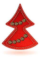 Image showing Christmas Jeans Texture