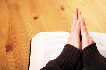 Image showing praying hands