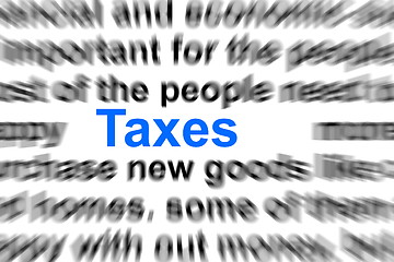 Image showing taxes