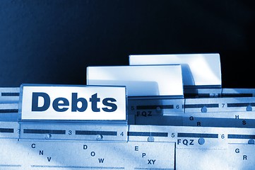 Image showing debt